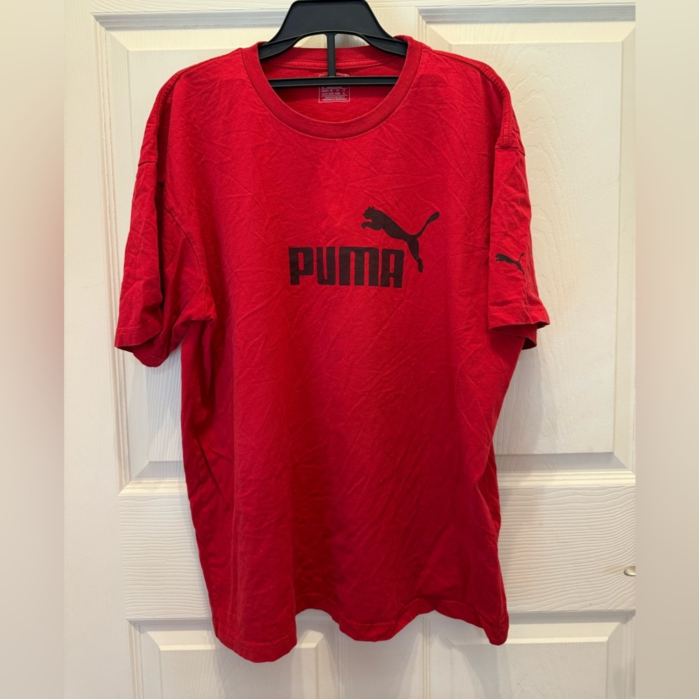 PUMA Red Short Sleeve Tee
